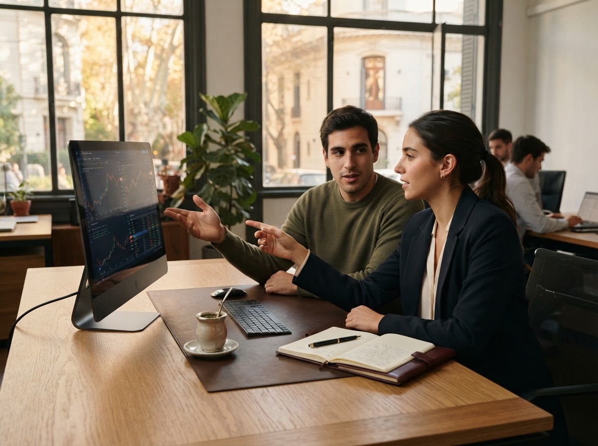 ApexTraderAI Pro, equipo de análisis financiero trabajando sobre modelos predictivos